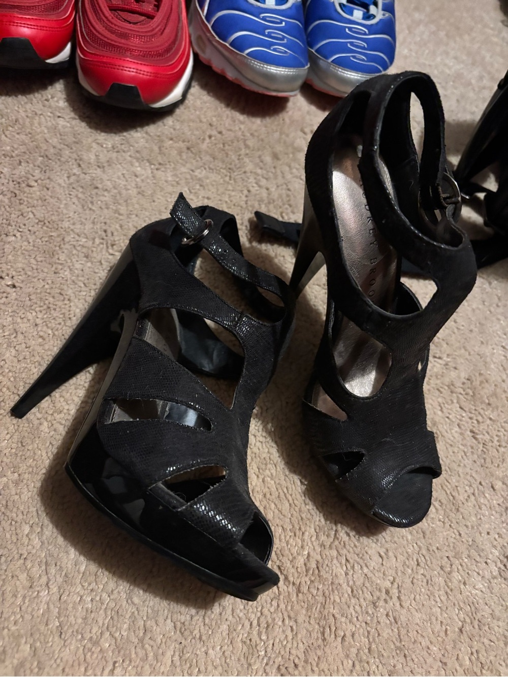 Women's Black Strappy High Heel Sandals offers welcome 🤗